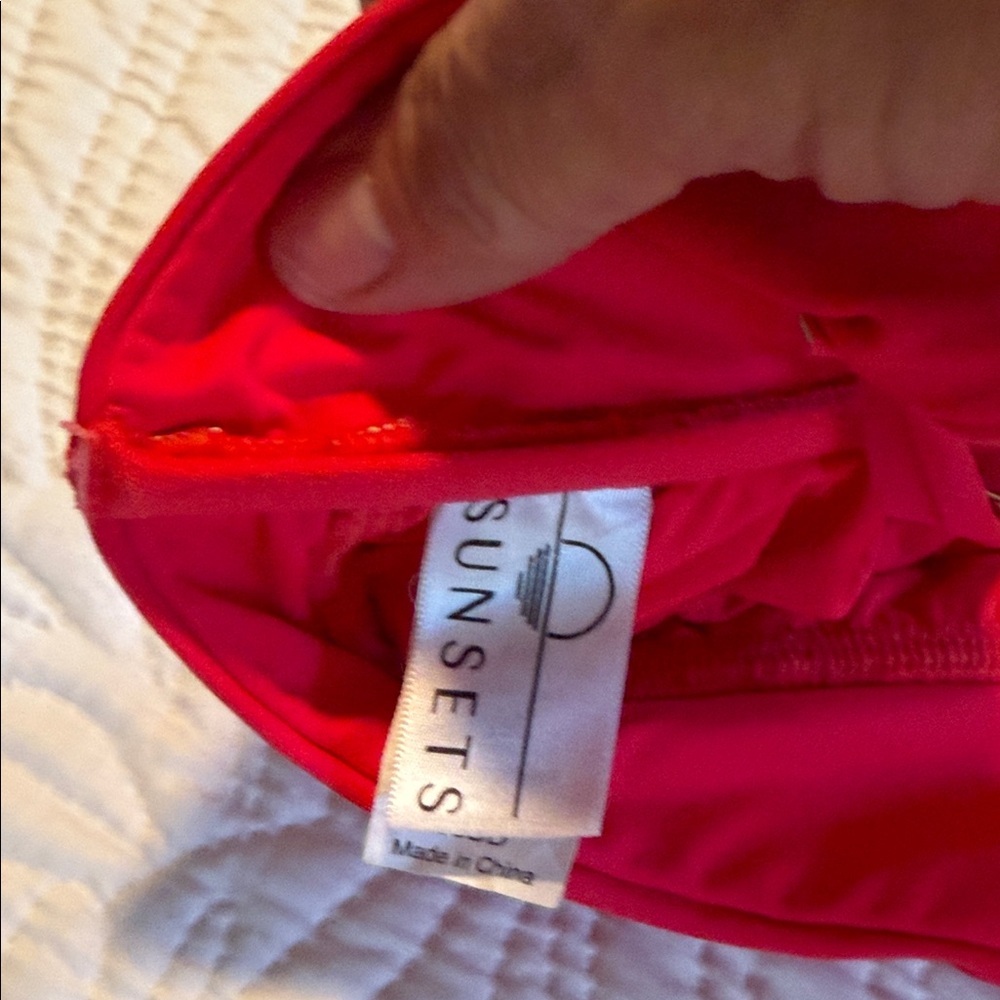 Red Ruffled Bikini Set - Picture 2 of 8